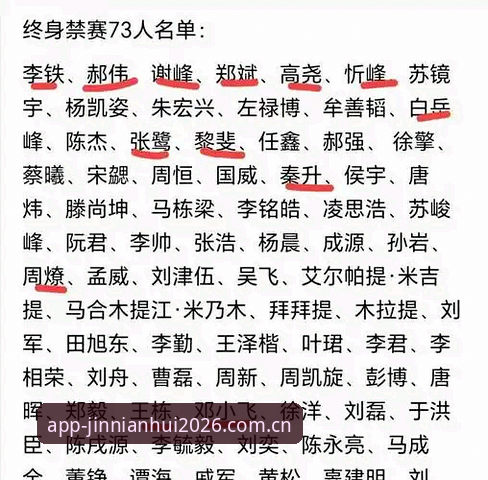 足协第三批禁足名单解读——金年会电竞官网视角下的中国足球反腐风暴